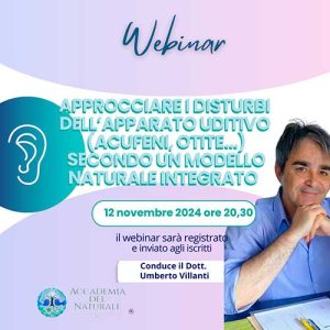 Webinar disturbi uditivi e approccio naturale integrato