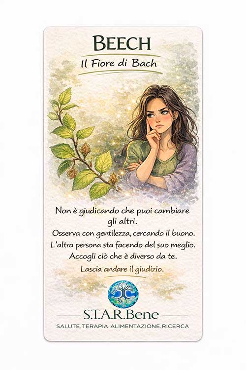 Carte di fiori di Bach - Beech